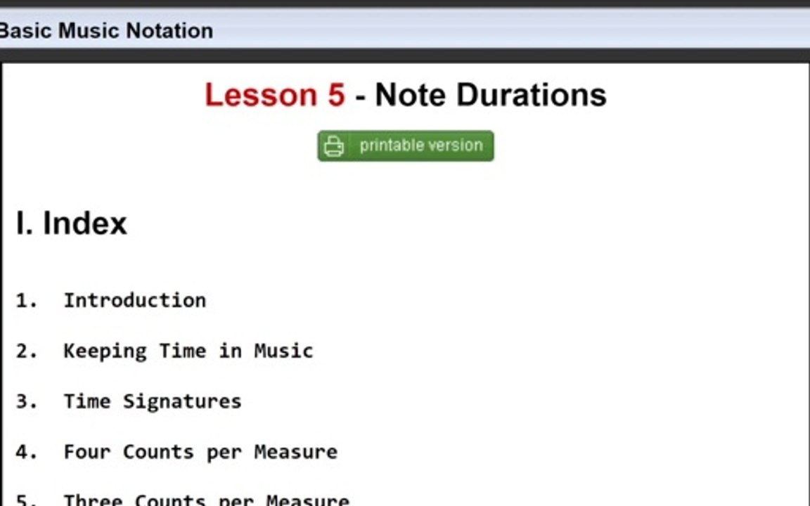 Piano Lesson 5 -  Learn Piano Basics: Note Durations