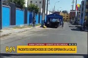 Hospital Negreiros: pacientes sospechosos de Covid-19  esperan en la calle