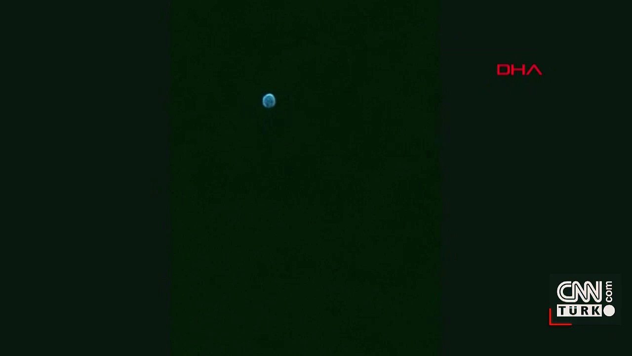 Gökyüzünde görüntülenen cisim merak uyandırdı