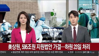 美상원, 595조원 지원법안 가결…하원 23일 처리