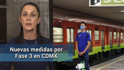 Cierre de estaciones del Metro y Hoy no circula obligatorio por Fase 3 en CDMX