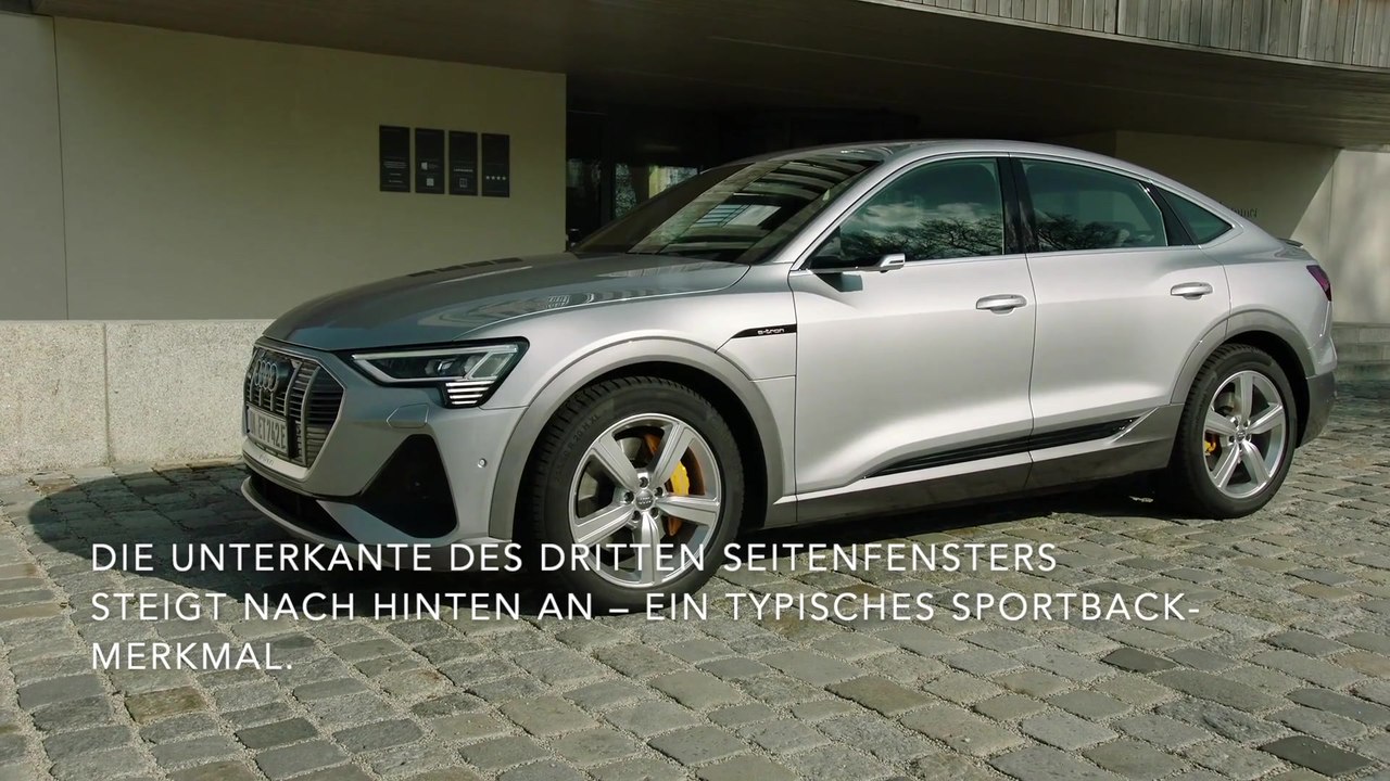 Der Audi e-tron Sportback - Elegant, effizient, expressiv - das Exterieurdesign