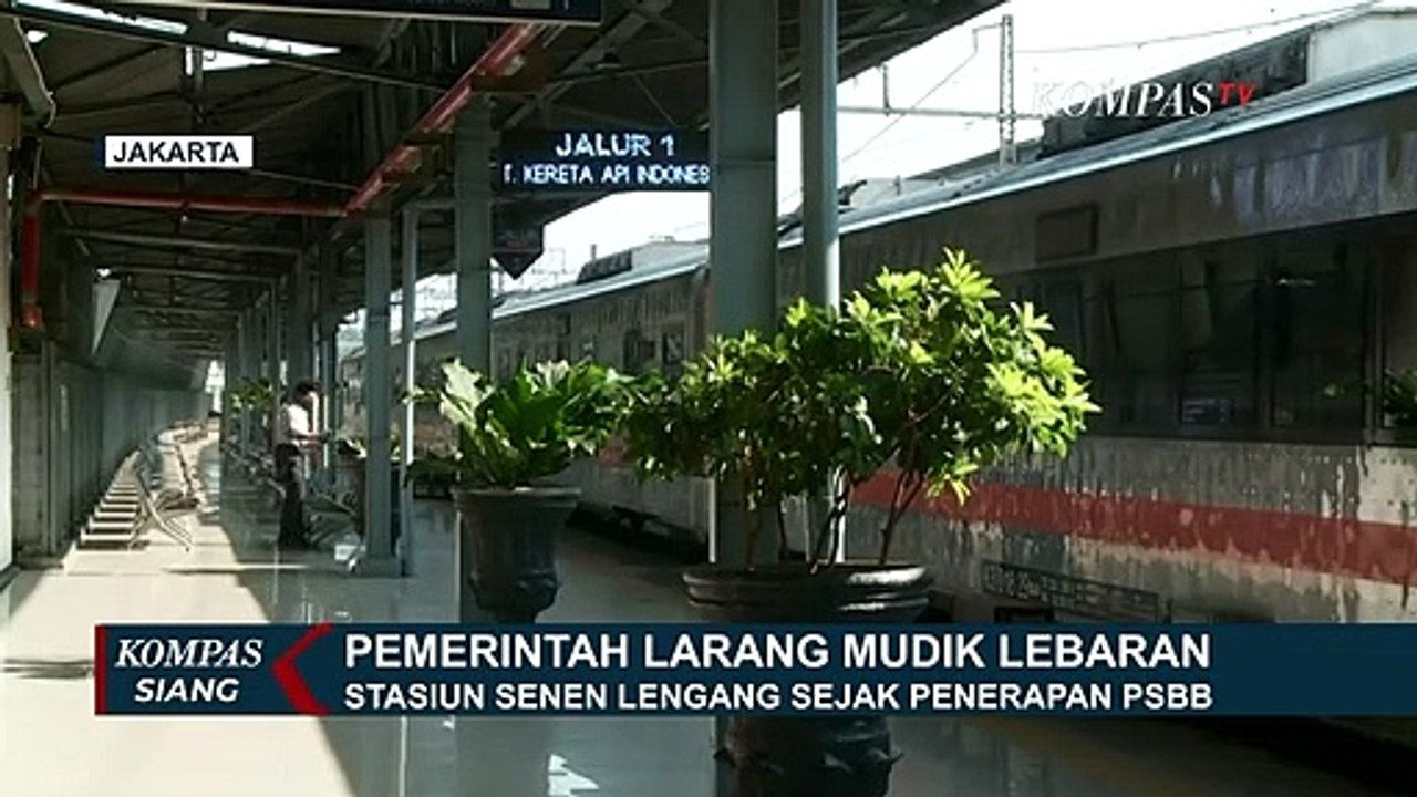 Soal Mudik Lebaran, Begini Situasi Stasiun Senen