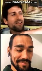 La diretta Instagram di Novak Djokovic e Fabio Fognini Parte 3 (Credit: Instagram @NovakDjoko)