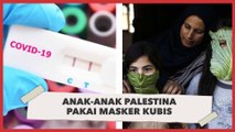 Anak-anak Palestina Gunakan Masker Kubis