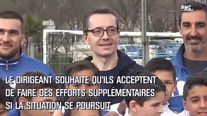 OM : Eyraud demande encore un effort de salaire aux joueurs si la crise se prolonge