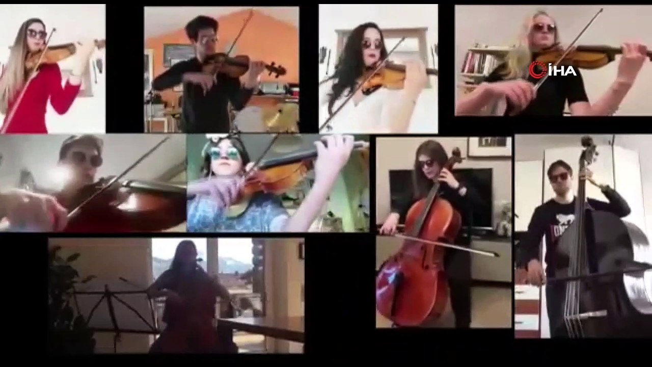 Korona virüs engel olamadı, mesafeler müzikle aşıldı