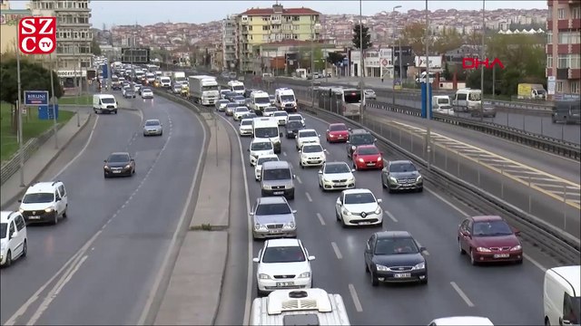 D-100 Karayolundaki yoğunluktan kaçmak için trafiği tehlikeye attılar