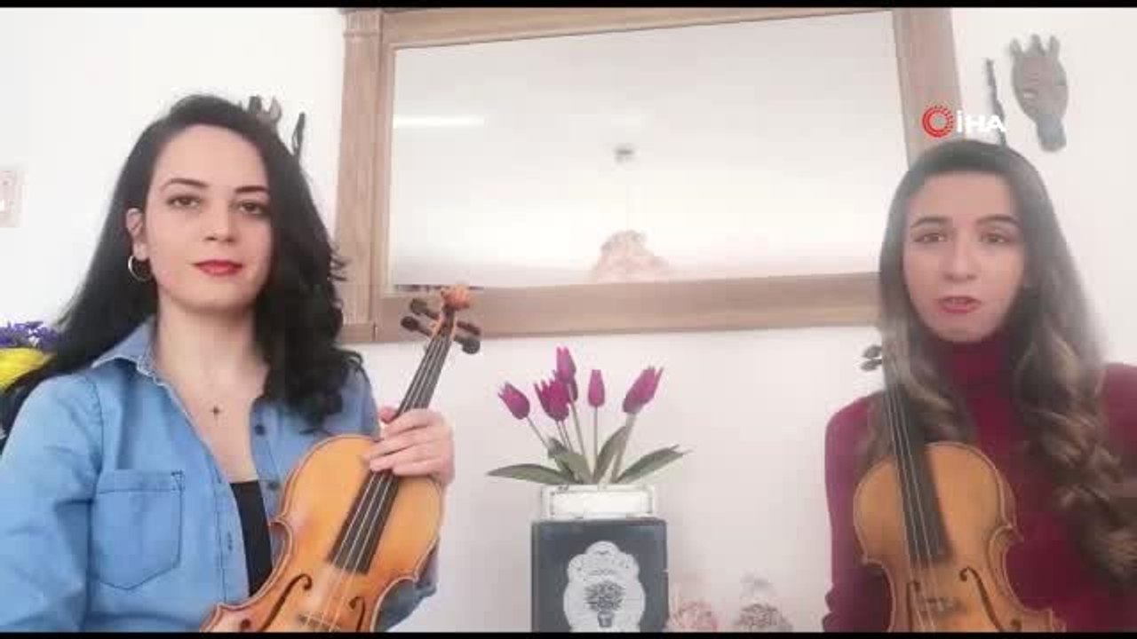 Korona virüs engel olamadı, mesafeler müzikle aşıldı