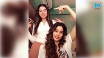 Watch, Janhvi Kapoor bakes cake for Khushi Kapoor, her reaction is priceless