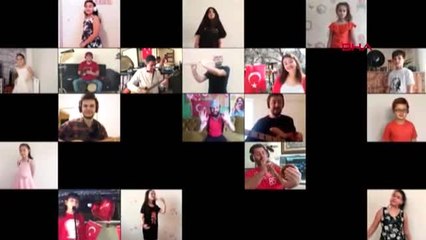 Bursa'da çocuklardan 23 Nisan klibi