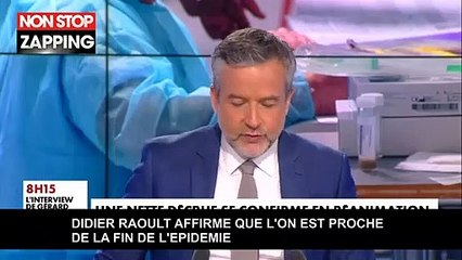 Coronavirus : Didier Raoult fait une prédiction très optimiste sur la fin de l'épidémie (Vidéo)