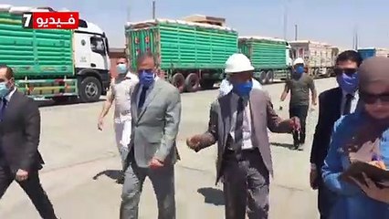 محافظ سوهاج يتفقد صوامع غرب طهطا بالتزامن مع بدء موسم توريد القمح
