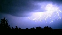 Vicious lightning flickers in the night sky over Oklahoma