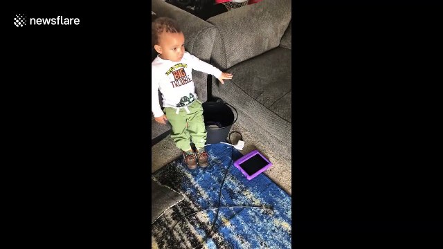 Caught in the act! Adorable twins caught eating secret chocolate