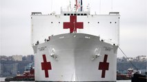 The US Navy Hospital Ship Is Leaving New York