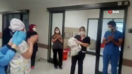 Bursa’da 18 günlük bebek korona virüsü yendi