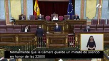 Pablo Casado insta un minuto de silencio en el Congreso de los Diputados