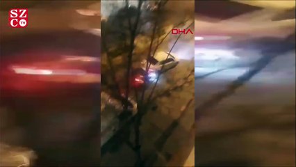 Trafikte tartıştığı motokurye çarpıp yerde sürükledi