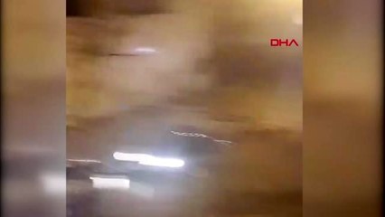 ARNAVUTKÖY'DE DEHŞET ANLARI: TARTIŞTIĞI KURYEYİ OTOMOBİLLE METRELERCE SÜRÜKLEDİ