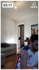 Paris chez vous : aujourd'hui, Jérôme a un peu de mal à terminer sa séance, découvrez pourquoi .