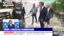Emmanuel Macron à une employée agricole de Cléder: 