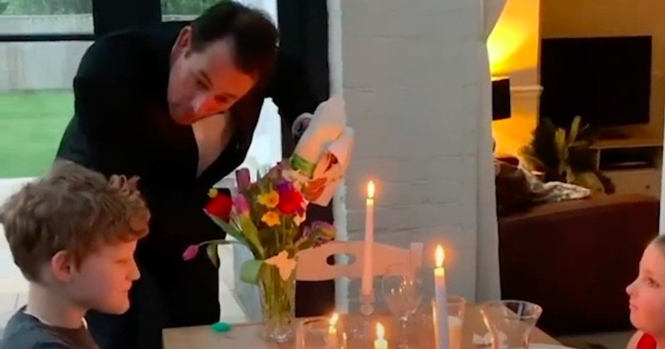 En plein confinement, ce papa offre à ses enfants un repas digne des plus grands restaurants