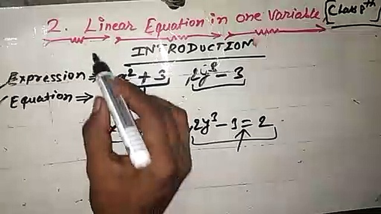CLASS 8th || CHAPTER-2 || INTRODUCTION || Linear Equation in one Variable ||
