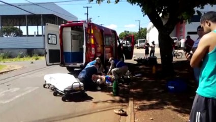 Download Video: Motociclista fica gravemente ferido no Bairro Cataratas