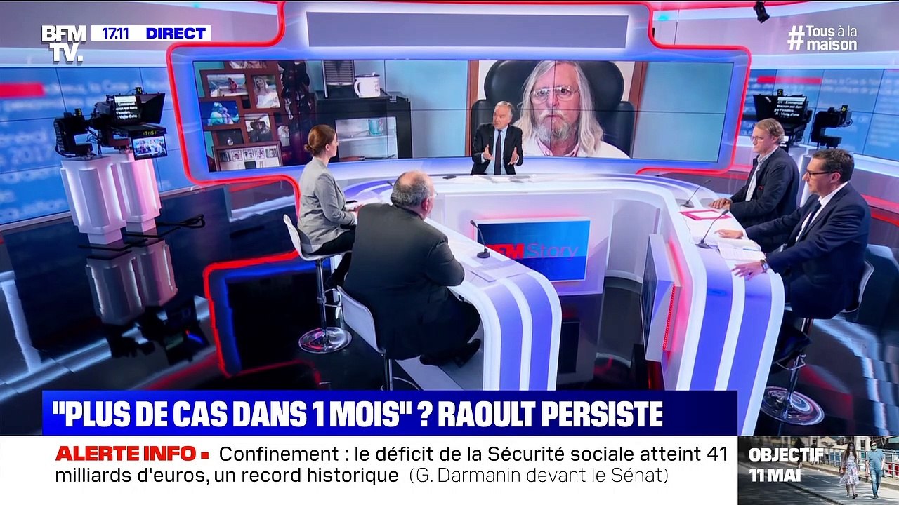 Story 1 : le Pr Raoult estime possible qu'il n'y ait "plus de cas dans un mois" – 22/04