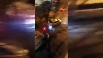 Tartıştığı kuryeyi otomobille metrelerce sürükledi