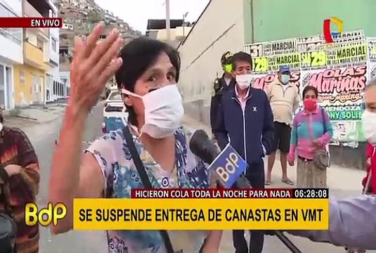 VMT: vecinos fueron engañados con entrega de canastas por Iglesia