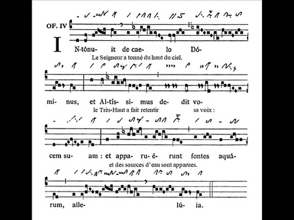 Offertorium Intonuit, Octavam Paschae 3