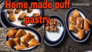 Home made puff pastry|| how to make puff pastry at home||lockdown routine