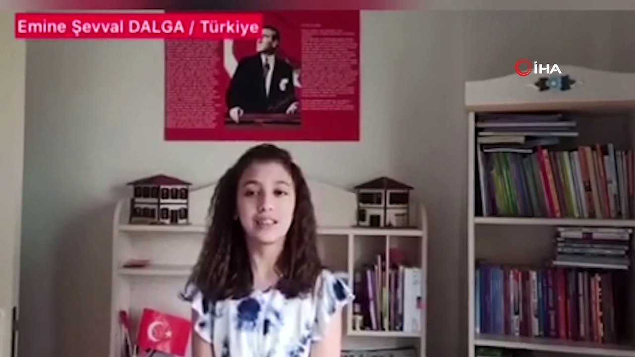 4 ülkeden 5 çocuk, 23 Nisan’ı şiir okuyarak kutladı