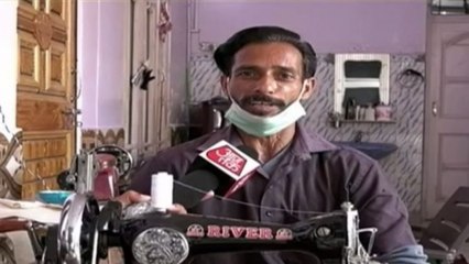 Good news: Meet the specially-abled man who uses his pension to make masks for poor
