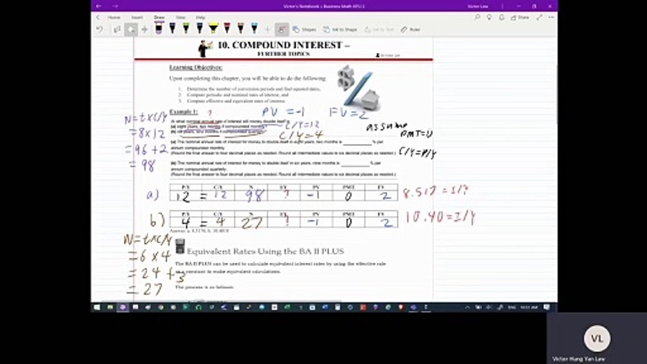 Compound Interest - Further Topics 001