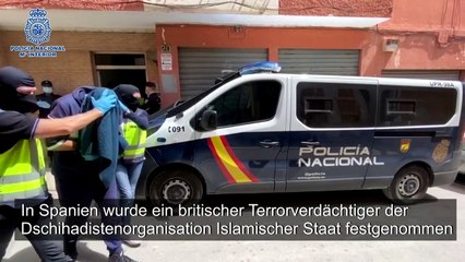 Download Video: Spanien: Festnahme eines Terrorverdächtigen des IS