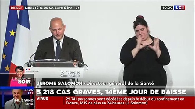 Coronavirus - La terrible gaffe, ce soir, de la chaîne d'info LCI qui annonce près de 30.000 morts en France et 1.600 morts en 24h... au lieu de 21.741 et + 544...