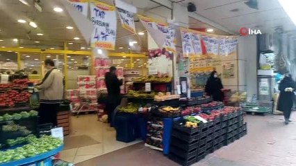 Zonguldak halkı Ramazan ve kısıtlama öncesi marketlere koştu