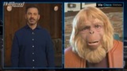 Jimmy Kimmel Hilariously Interviews Dr. Zaius from 'Planet of the Apes' | THR News