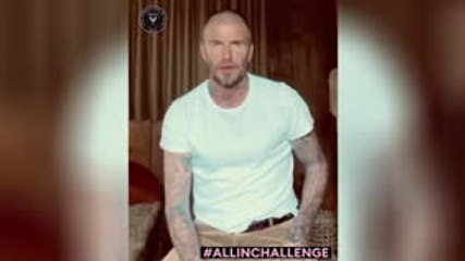 Beckham announces his involvement in the 'All In Challenge'