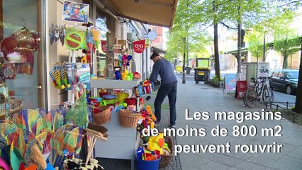 Coronavirus: les magasins commencent à rouvrir à Berlin