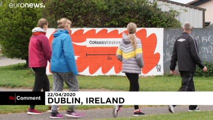 Dublin aposta na arte de rua para combater a pandemia de covid-19