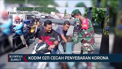 Kodim 0211 Tapteng Bagi Sembako Dan Masker Swadaya Sendiri