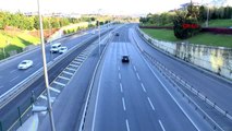 İSTANBUL'DA YASAĞIN İLK SABAHINDA DURAKLAR VE YOLLAR BOŞ KALDI