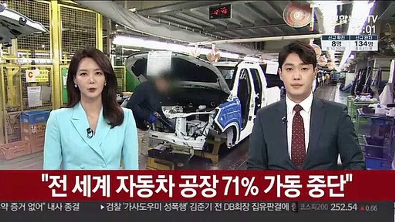 "전 세계 자동차 공장 71% 가동 중단"