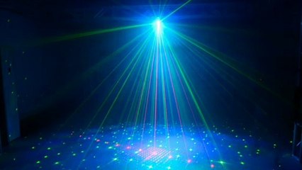 Disco spot light effects green screen background video.