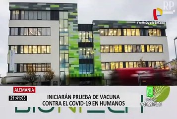 Alemania inició ensayos de vacuna contra el coronavirus en humanos