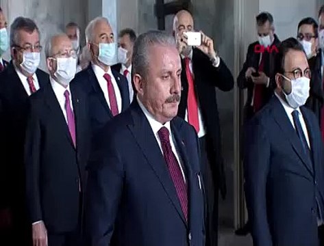 Şentop, Anıtkabir defterine yazdı: Türkiye ve Meclis memleket sevdalılarının emin ellerinde